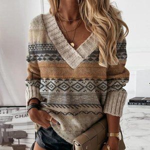 FRAZORI Toasty And True Multicolored Sweater